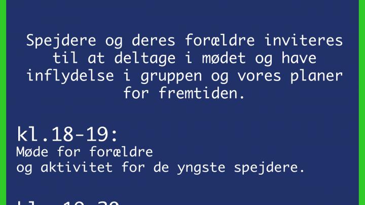 Grupperådsmøde invitation
